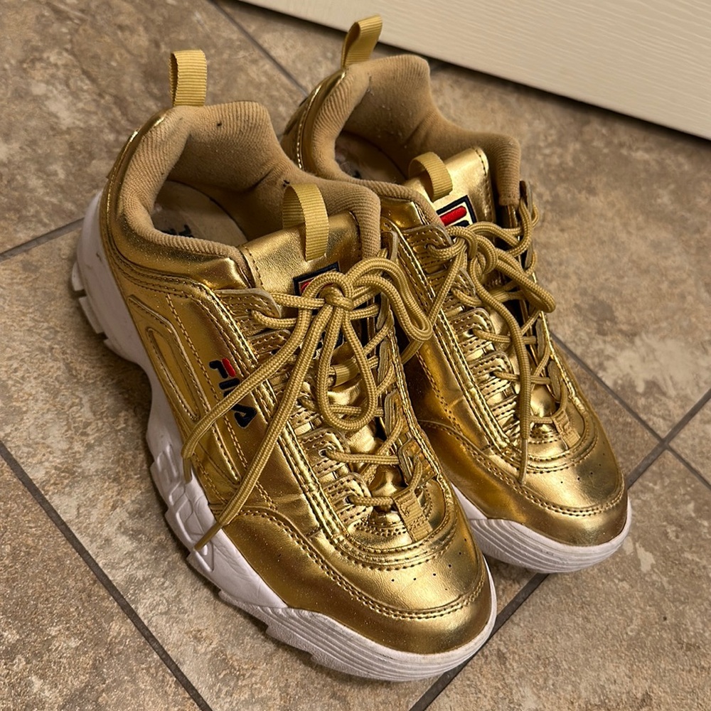 Fila gold sneakers